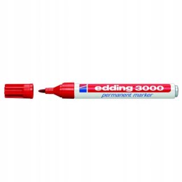 Marker EDDING 3000/002 czerwony okrągłą końcówka