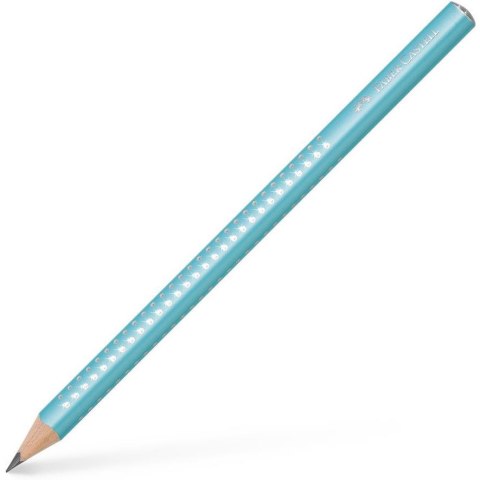 Ołówek JUMBO SPARKLE PEARL turkusowy twardość B 111605 FC FABER-CASTEL Ołówek JUMBO SPARKLE PEARL turkusowy twardość B 111605 FC FABER-CASTEL