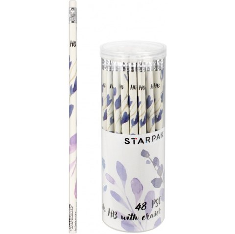 Ołówek z gumką HB FLOWER 512016 STRAPAK Ołówek z gumką HB FLOWER 512016 STRAPAK