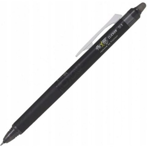 Pióro kulkowe Pilot clicker Frixion 0,5mm czarne BLRT-FR5-B