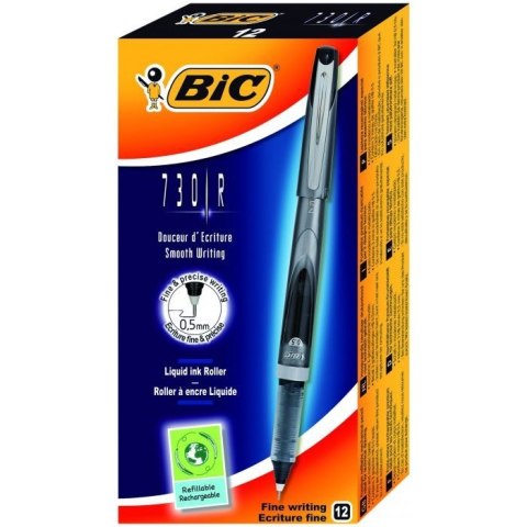 Pióro kulkowe ROLLER 730R 0,5 czarne 885800 BIC Pióro kulkowe ROLLER 730R 0,5 czarne 885800 BIC