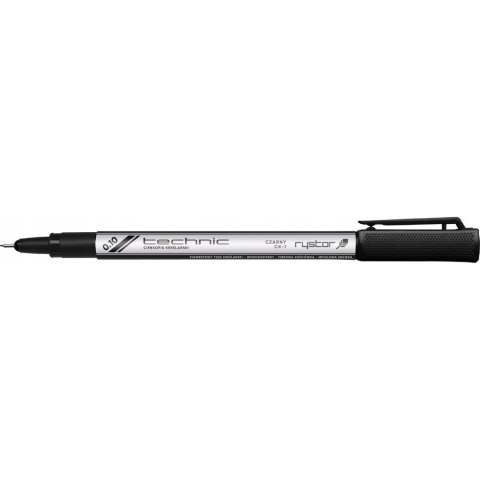 Cienkopis kreślarski TECHNIC 0,1mm czarny 405-010 RYSTOR Cienkopis kreślarski TECHNIC 0,1mm czarny 405-010 RYSTOR