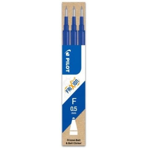 Wkład FRIXION CLIKER 0,5mm niebieski (3szt) PIBLS-FR5-L-S3-E PILOT