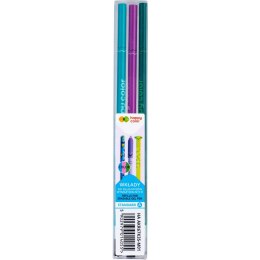 Wkład do długopisu usuw.Standard A 0,5mm mix.3szt HAPPY COLOR HA AKR67K35-M01