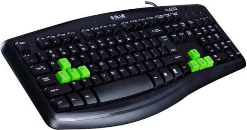 Klawiatura E-BLUE ELATED USB czarna (EKM046BK) Klawiatura E-BLUE ELATED USB czarna (EKM046BK)