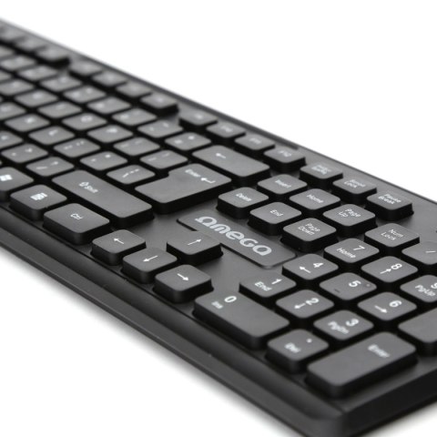 Klawiatura przewodowa WIRED USB US czarna OMEGA (45687) Klawiatura przewodowa WIRED USB US czarna OMEGA (45687)