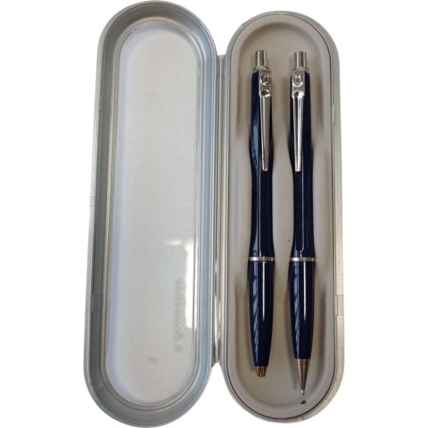 Komplet długopis + ołówek EPOCA PLAST NAVY granatowy 89334 Komplet długopis + ołówek EPOCA PLAST NAVY granatowy 89334