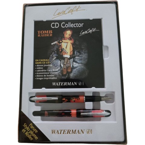 Komplet pióro wieczne + długopis LARA CROFT+ CD 383797 WATERMAN Komplet pióro wieczne + długopis LARA CROFT+ CD 383797 WATERMAN
