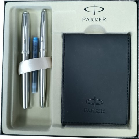Komplet pióro wieczne + długopis SONNET CT stalowy + notes S0928600 PARKER Komplet pióro wieczne + długopis SONNET CT stalowy + notes S0928600 PARKER