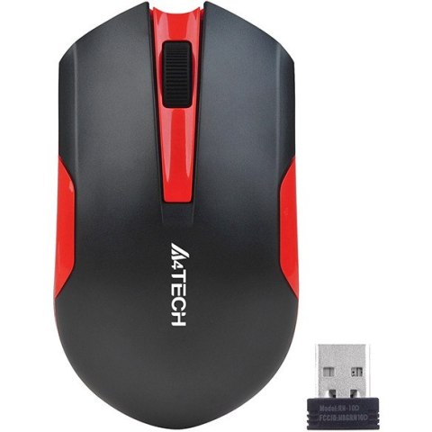Mysz bezprzewodowa A4TECH V-TRACK G3-200N -1 czarno-czerwona A4TMYS46038 Mysz bezprzewodowa A4TECH V-TRACK G3-200N -1 czarno-czerwona A4TMYS46038