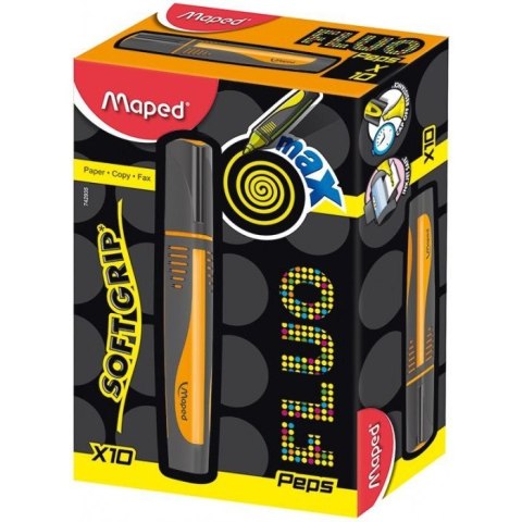 Zakreślacz FLUO PEPS max pomarańczowy 742935 MAPED Zakreślacz FLUO PEPS max pomarańczowy 742935 MAPED