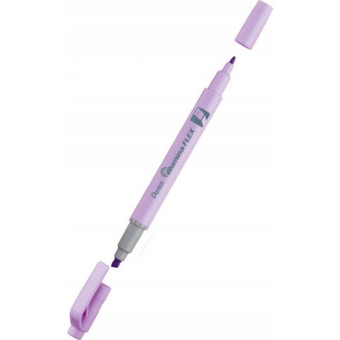 Zakreślacz dwustronny fioletowy pastelowy ILLUMINA FLEX SLW11P-VE PENTEL Zakreślacz dwustronny fioletowy pastelowy ILLUMINA FLEX SLW11P-VE PENTEL