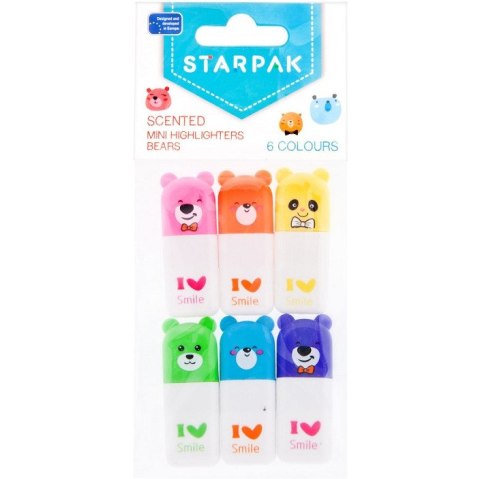 Zakreslacz mini zapachowy 6kolorów 449399 STARPAK Zakreslacz mini zapachowy 6kolorów 449399 STARPAK