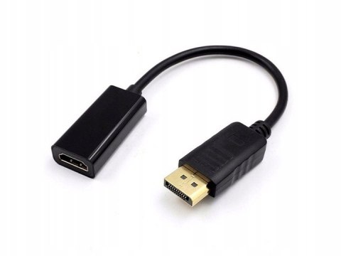 Adapter DisplayPort (M) -> HDMI (F) czarny BULK Adapter DisplayPort (M) -> HDMI (F) czarny BULK
