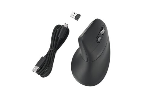 Bezprzewodowa mysz pionowa Pro Fit Ergo MY630 EQ z akumulatorem czarna K72482WW KENSINGTON Bezprzewodowa mysz pionowa Pro Fit Ergo MY630 EQ z akumulatorem czarna K72482WW KENSINGTON