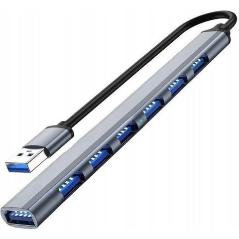 Hub USB-A BLOW 7xUSB 3.0 szary (86-070#) Hub USB-A BLOW 7xUSB 3.0 szary (86-070#)