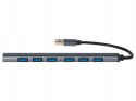 Hub USB-A BLOW 7xUSB 3.0 szary (86-070#)
