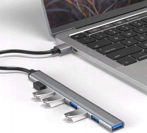 Hub USB-A BLOW 7xUSB 3.0 szary (86-070#) Hub USB-A BLOW 7xUSB 3.0 szary (86-070#)