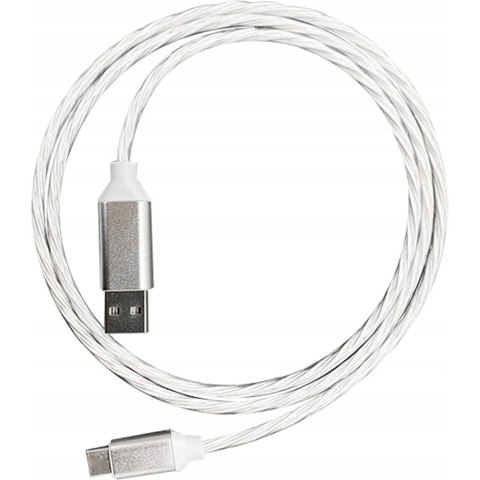 Kabel USB-A -> Lightning 1m 2A LED biały PLATINET (45737) Kabel USB-A -> Lightning 1m 2A LED biały PLATINET (45737)