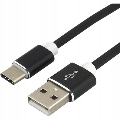 Kabel USB-A -> USB-C 1,5m 3A silikonowy czarny EVERACTIVE (CBS-1.5CB) Kabel USB-A -> USB-C 1,5m 3A silikonowy czarny EVERACTIVE (CBS-1.5CB)