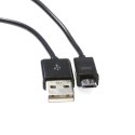 Kabel USB-A -> microUSB 1m 2A czarny OMEGA BAJA (44344)