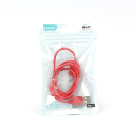 Kabel USB-A -> microUSB 1m 2A czerwony OMEGA BAJA (44342) Kabel USB-A -> microUSB 1m 2A czerwony OMEGA BAJA (44342)