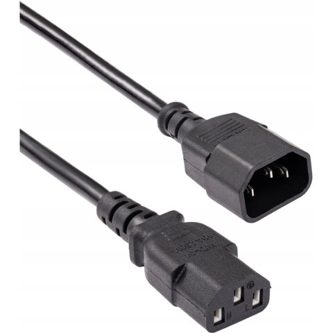 Kabel zasilający przedłużacz UNIWERSALNY 1,5m BULK Kabel zasilający przedłużacz UNIWERSALNY 1,5m BULK