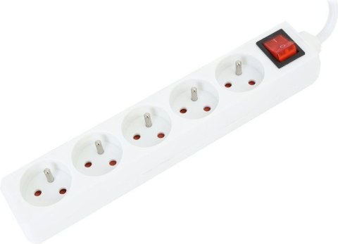 Listwa zasilająca 5g/1,5m biała FIESTA 10A/2500W uziemienie (42043) Listwa zasilająca 5g/1,5m biała FIESTA 10A/2500W uziemienie (42043)