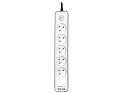 Listwa zasilająca 5g/1,5m/2USB biało-czarna Zebra mobile ready (2xUSB 2,1A) TRALIS46254 TRACER