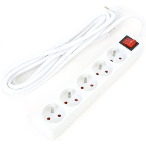 Listwa zasilająca 5g/3m biała FIESTA 10A/2500W uziemienie (42045) Listwa zasilająca 5g/3m biała FIESTA 10A/2500W uziemienie (42045)