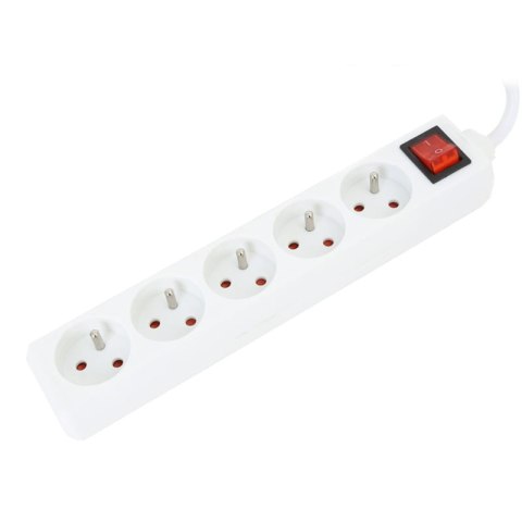 Listwa zasilająca 5g/3m biała FIESTA 10A/2500W uziemienie (42045) Listwa zasilająca 5g/3m biała FIESTA 10A/2500W uziemienie (42045)