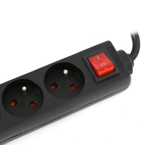 Listwa zasilająca 5g/3m czarna FIESTA 10A/2500W uziemienie (42044) Listwa zasilająca 5g/3m czarna FIESTA 10A/2500W uziemienie (42044)