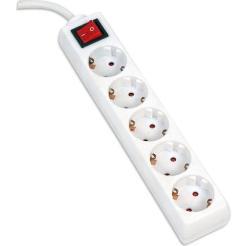 Listwa zasilająca 5g/5m biała FIESTA 10A/2500W (43696) Listwa zasilająca 5g/5m biała FIESTA 10A/2500W (43696)