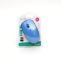 Mysz OMEGA bezprzewodowa optyczna 1200dpi USB niebieska (42862)