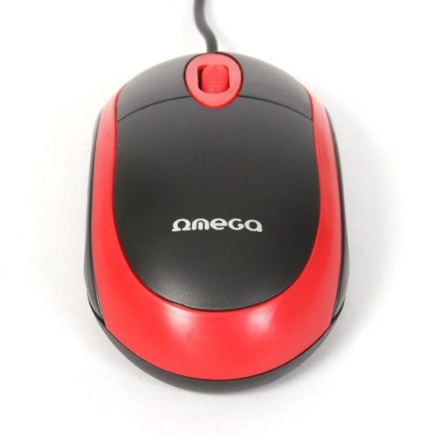 Mysz OMEGA optyczna 1200dpi USB Value Line czarno-czerwona (41646) Mysz OMEGA optyczna 1200dpi USB Value Line czarno-czerwona (41646)