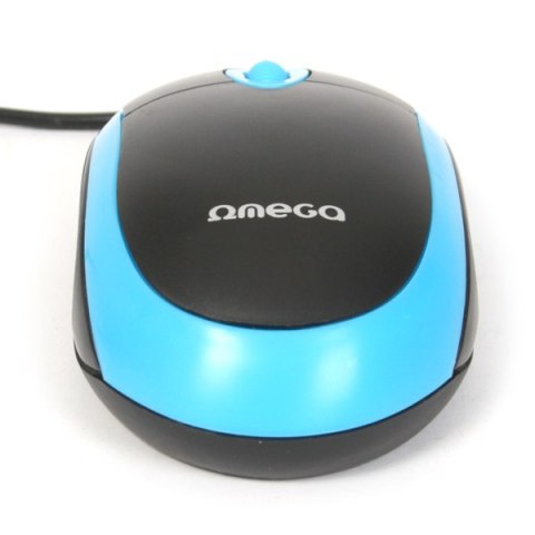 Mysz OMEGA optyczna 1200dpi USB Value Line czarno-niebieska (41644) Mysz OMEGA optyczna 1200dpi USB Value Line czarno-niebieska (41644)