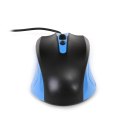 Mysz OMEGA optyczna 1600dpi USB czarno-niebieska (41787)