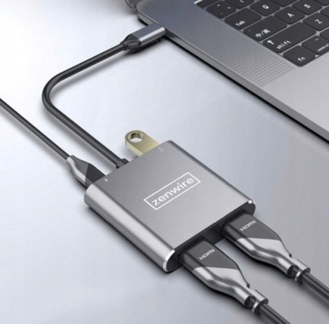 Stacja dokująca ZENWIRE (USH192) USB-C -> 2xHDMI 4K/USB-C 3.1/USB 3.0 Stacja dokująca ZENWIRE (USH192) USB-C -> 2xHDMI 4K/USB-C 3.1/USB 3.0