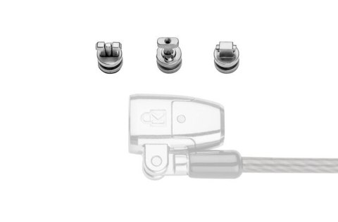 Zestaw końcówek blokad ClickSafe 3w1 gniazda T-Bar Nano i klinowe K68001WW KENSINGTON Zestaw końcówek blokad ClickSafe 3w1 gniazda T-Bar Nano i klinowe K68001WW KENSINGTON