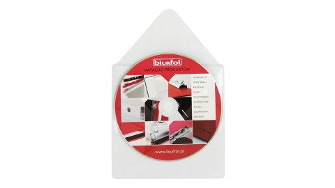 Kieszeń samoprzylepna na CD z klapką (10szt.) KS-02-02 BIURFOL Kieszeń samoprzylepna na CD z klapką (10szt.) KS-02-02 BIURFOL