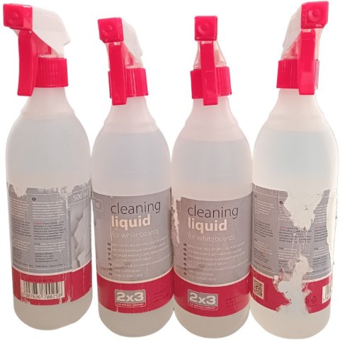 Płyn czyszczący do tablic 2X3 500ml AS131 poszarpana etykieta Płyn czyszczący do tablic 2X3 500ml AS131 poszarpana etykieta