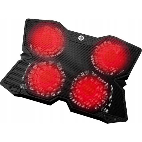Podstawka chłodząca pod laptopa GAMEPRO TORNADO podświetlenie 4xwentylator czarna (CP575) Podstawka chłodząca pod laptopa GAMEPRO TORNADO podświetlenie 4xwentylator czarna (CP575)