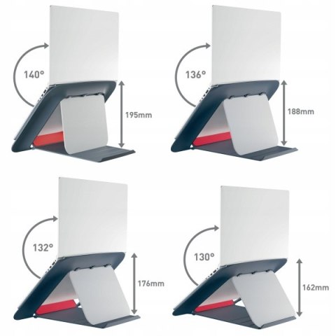 Podstawka pod laptopa Ergo Cosy szara 64260089 LEITZ Podstawka pod laptopa Ergo Cosy szara 64260089 LEITZ