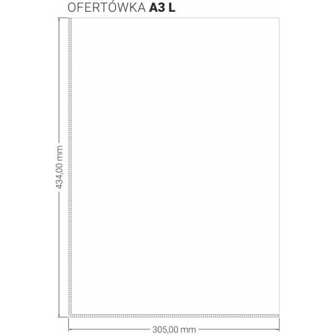 Ofertówka A3 "L" 150mic (10szt.) OF-80-01 BIURFOL Ofertówka A3 "L" 150mic (10szt.) OF-80-01 BIURFOL