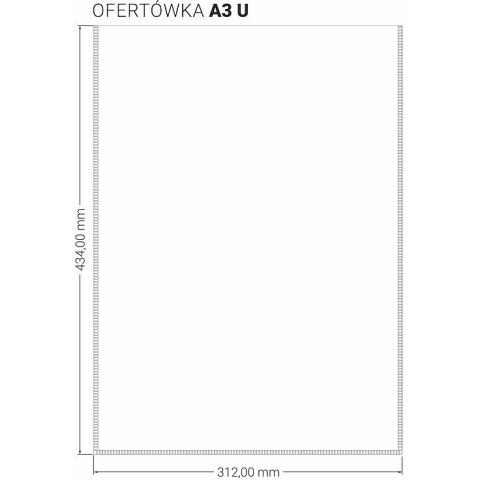 Ofertówka A3 `U` (10 sztuk)OF-80 BIURFOL Ofertówka A3 `U` (10 sztuk)OF-80 BIURFOL