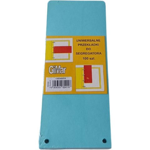 Przekładki 98x240 wąskie(100) niebieskie BREWIS Przekładki 98x240 wąskie(100) niebieskie BREWIS