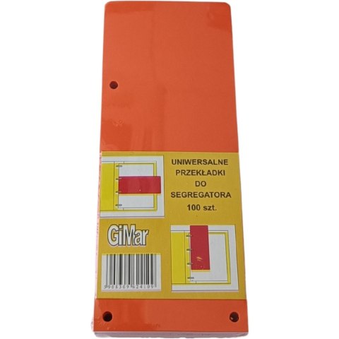 Przekładki 98x240 wąskie(100) pomarańczowe BREWIS Przekładki 98x240 wąskie(100) pomarańczowe BREWIS