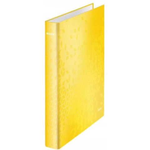 Segregator ringowy WOW Leitz A4 2DR/25mm, żółty 42410016 Segregator ringowy WOW Leitz A4 2DR/25mm, żółty 42410016