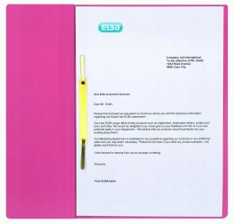Skoroszyt oczkowy 1/2 A4 czerwony 100551882 ELBA