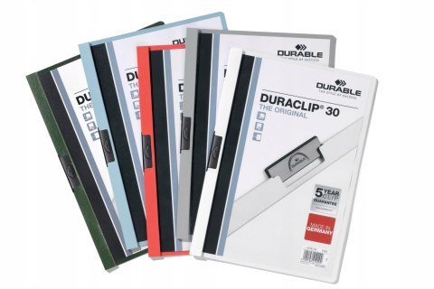 Skoroszyt zaciskowy A4 1-30k jasno niebieski 220006 DURACLIP DURABLE Skoroszyt zaciskowy A4 1-30k jasno niebieski 220006 DURACLIP DURABLE